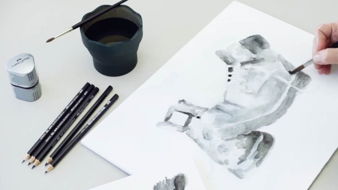 Lápices Grafito Acuarelables Faber Castell