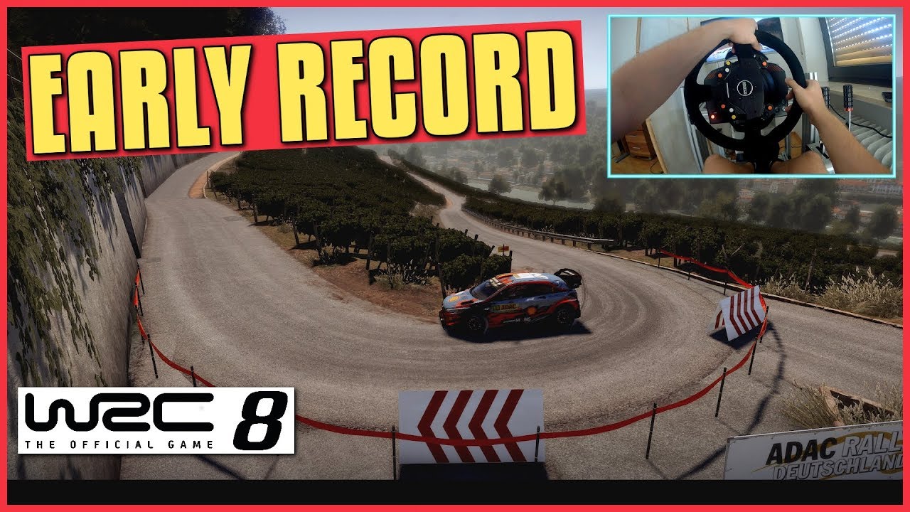 WRC 8 | Hyundai i20 Record Run (Thrustmaster Wheel Cam Gameplay)