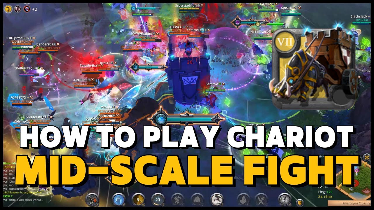 Riding a Tower Chariot in Mid-Scale Open World Fight: Tips and Lessons - ALBION ONLINE PVP (WEST)