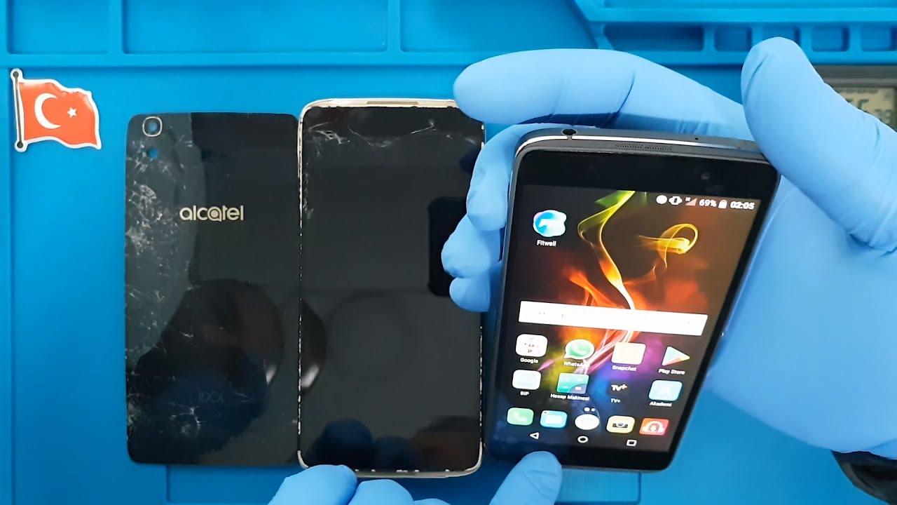 Замена витрины и задней крышки Alcatel idol 4