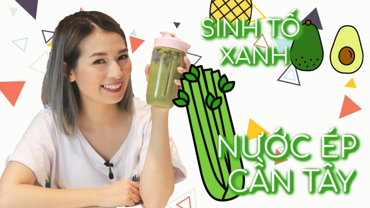 L&agrave;m Nước &Eacute;p CẦN T&Acirc;Y & Sinh Tố Bơ Xanh Tại Nh&agrave; ♡ My Celery Juice & Smoothie Recipe ♡ Pretty.Much