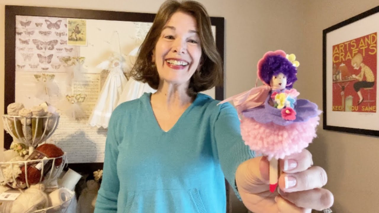 How to Make a Pompom Easter Clothespin Doll