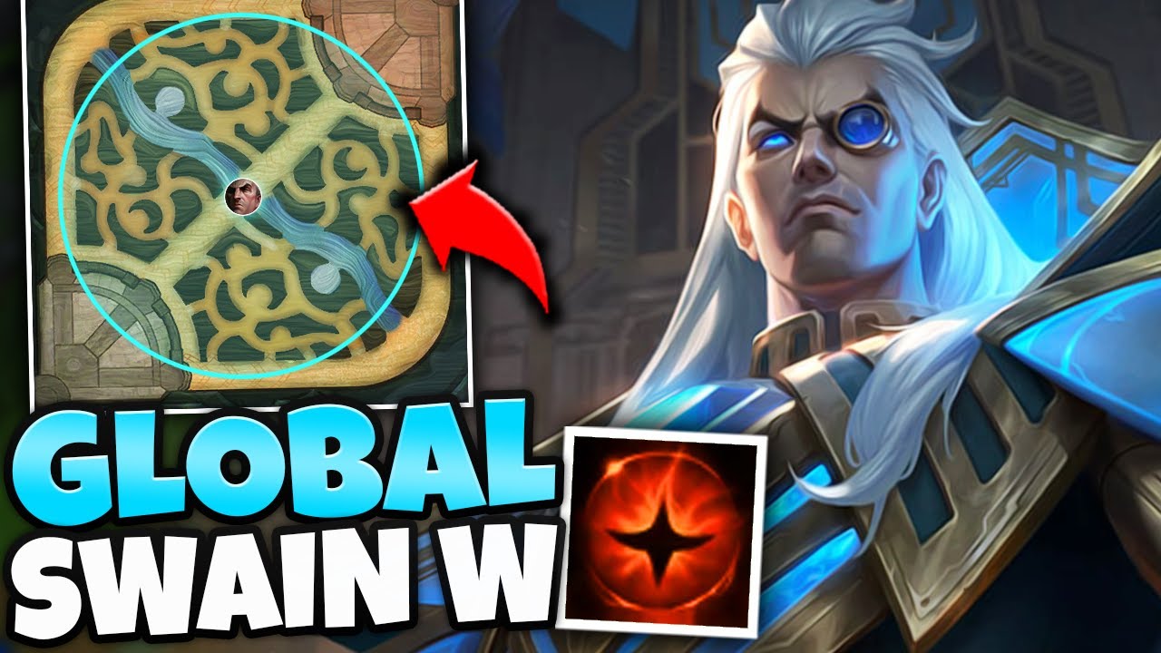 WTF?! NEW SWAIN BUFFS GIVE HIM GLOBAL RANGE ON HIS W! (RIOT MESSED UP) - League of Legends