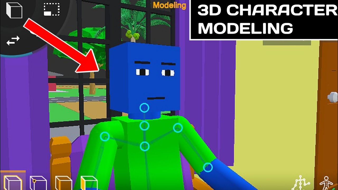 Character Modeling In Prisma 3D App. | Low Poly Character | 3D Model |