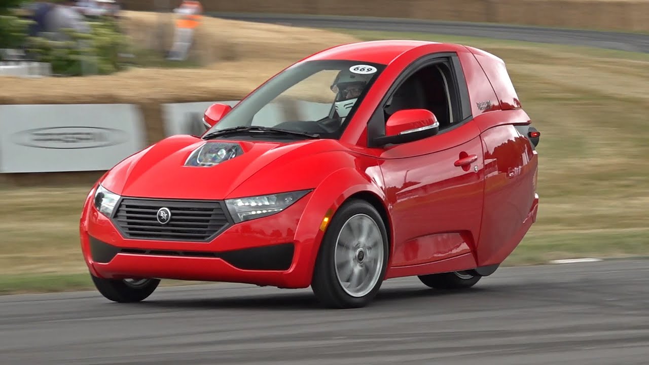 ElectraMeccanica Solo EV (Tiny 3-Wheeled Electric Car) @ Goodwood Festival of Speed 2022