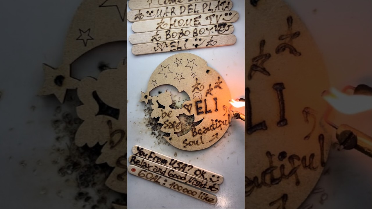 I hope you sleep happily today 🌟 After live 24/7 | Pyrography 🔥 USA For your relax 😌
