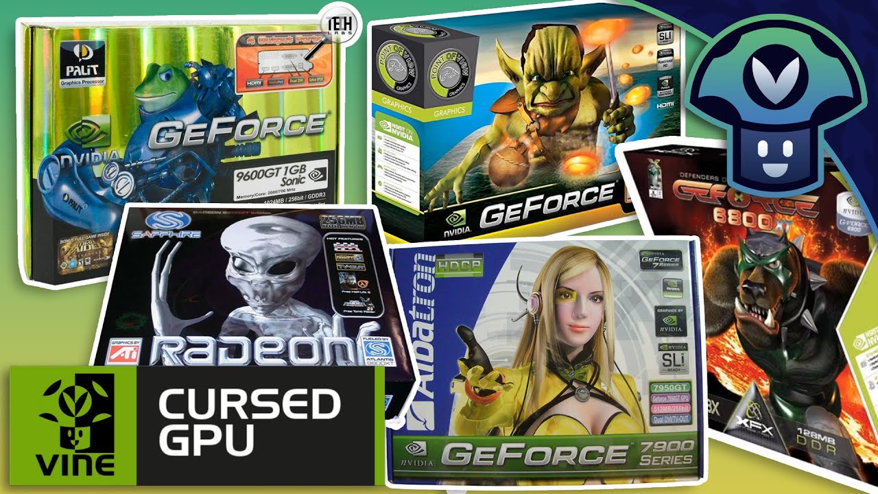 Vinny - Cursed GPU: Old GPU Box Art & Benchmark Tests