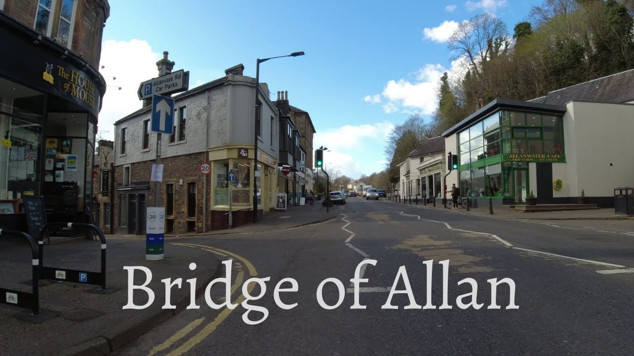 BRIDGE OF ALLAN BIKE CAM AND GIMBAL WALK WITH RELAXING MUSIC