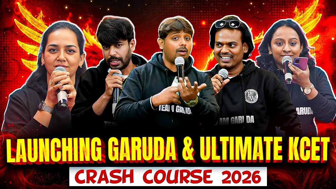 Launching Ultimate KCET Crash Course 2026  & Garuda KCET Test Series 2026🔥  | The Final Race🔥