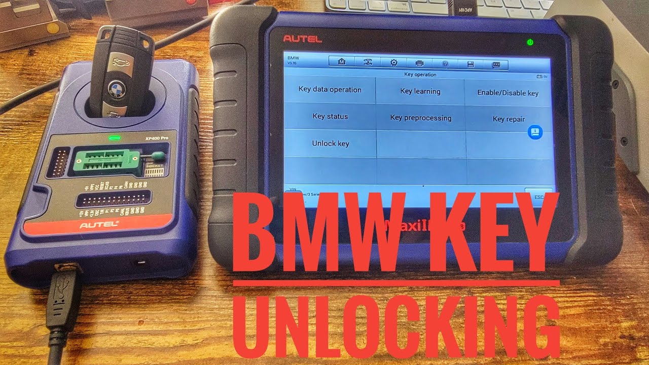 КАК РАЗБЛОКИРОВАТЬ КЛЮЧ BMW С ПОМОЩЬЮ ПРОГРАММАТОРА КЛЮЧЕЙ AUTEL IM508 #bmw #keyunlocking#keyprog...