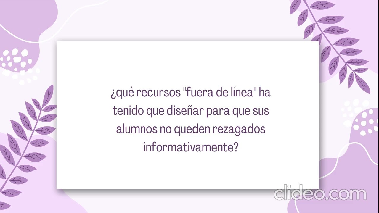 entrevista al docente del centro educativo Lusitania