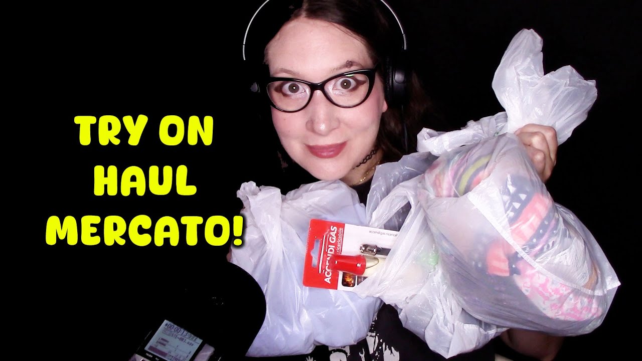 ASMR TRY ON HAUL Mercato 👗💅 | Soft Spoken + Whispering con nuove unghie