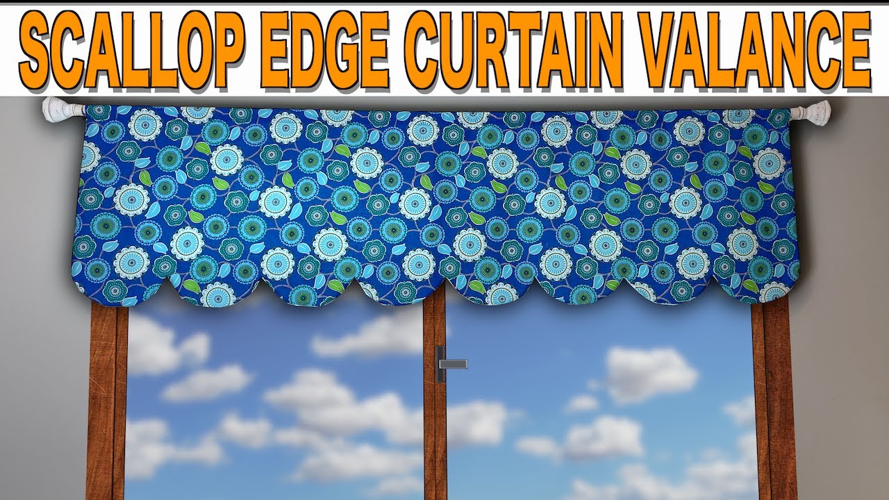 Scallop Edge Curtain Valance | The Sewing Room Channel