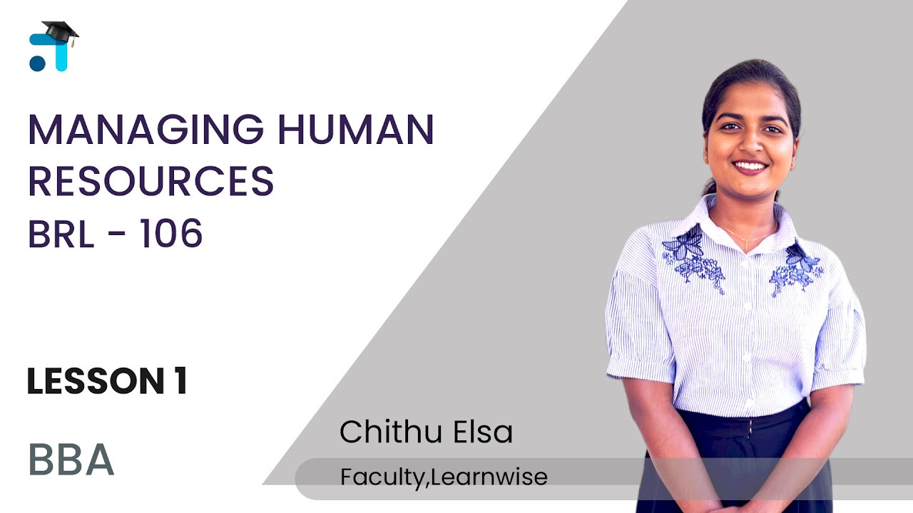 Lesson 1 (UNIT I) | Managing Human Resources | BRL 106 | Kerala's #1 IGNOU Coaching App #ignou