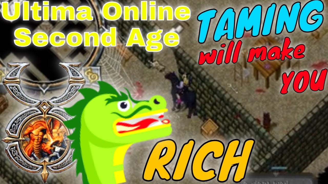 Ultima Online Second Age - TRAIN ANIMAL TAMING 77-GM (full guide)