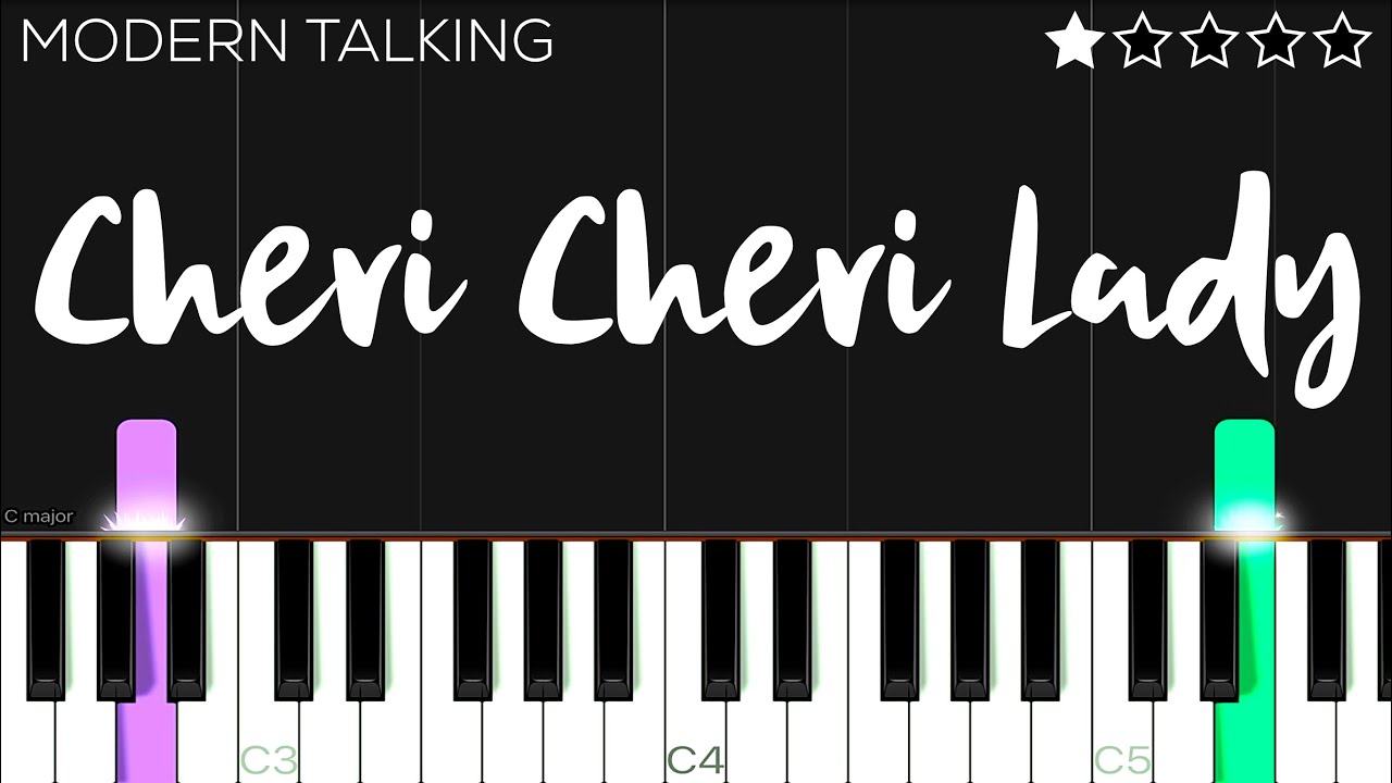 Modern Talking - Cheri Cheri Lady | EASY Piano Tutorial