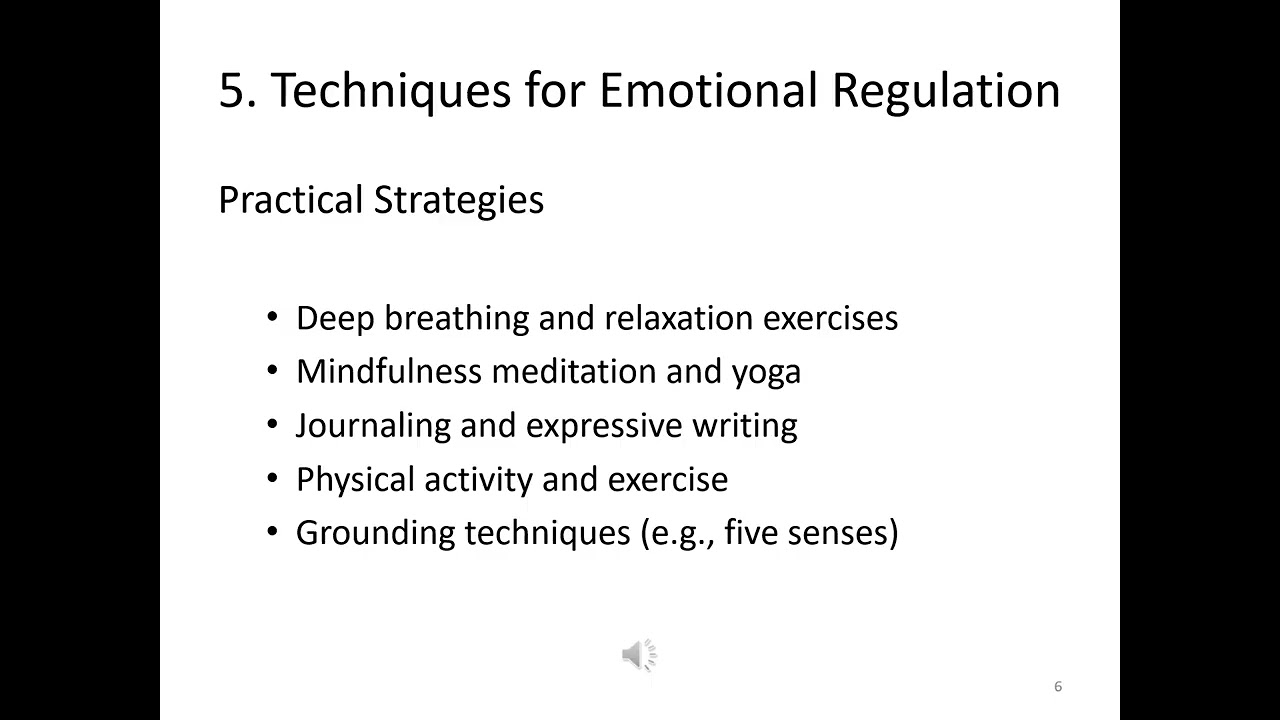 Emotional Regulation & Psychotherapy