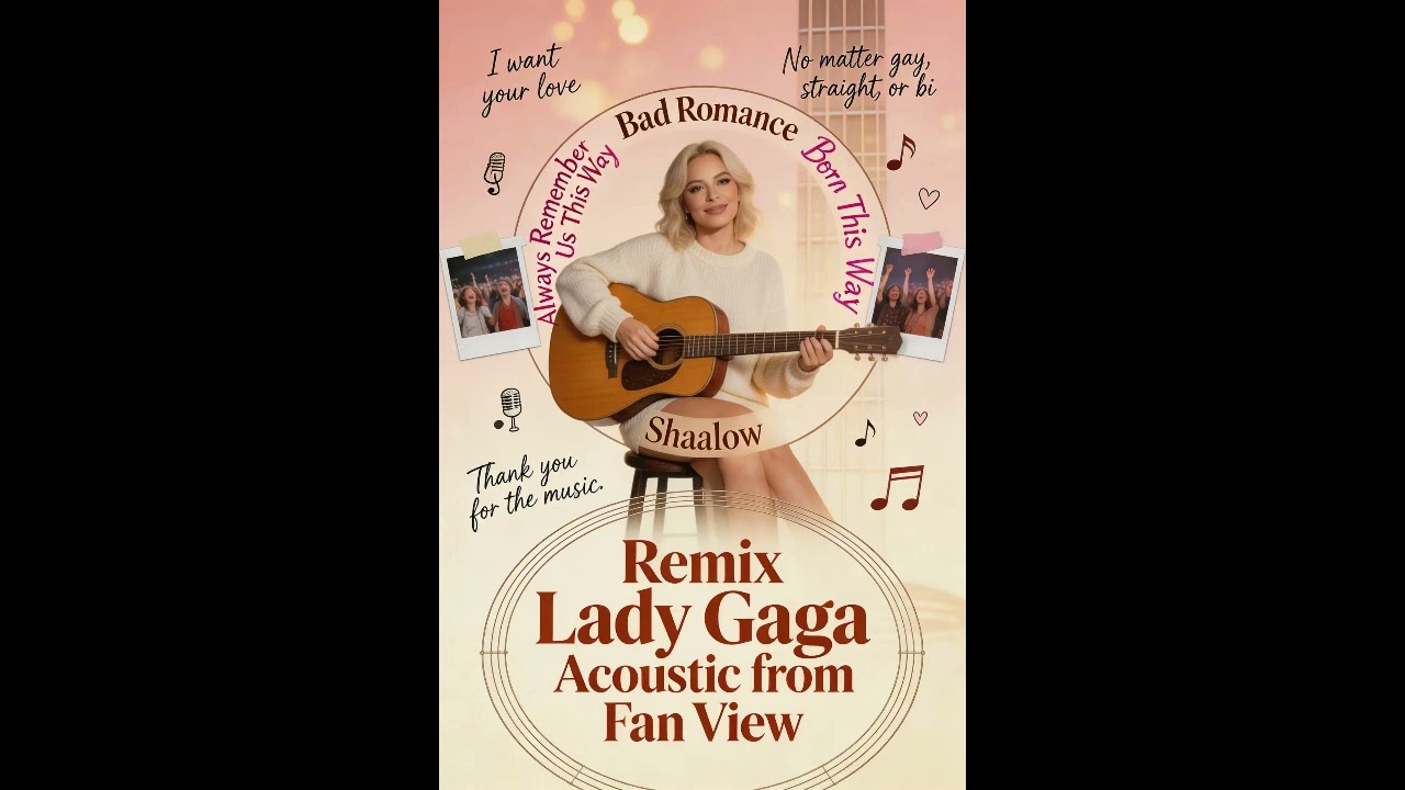 Acoustic Remix Cover – Lady Gaga | Fan-Made Acoustic Version