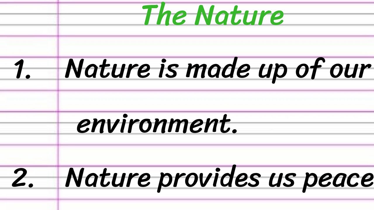 Nature Essay in English 10 Lines || Short Essay on Nature