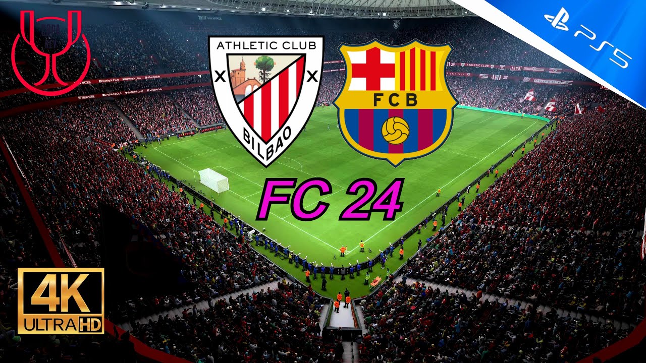 EA FC 24 | PS5™ 4K | Athletic Club vs FC Barcelona | Copa del Rey