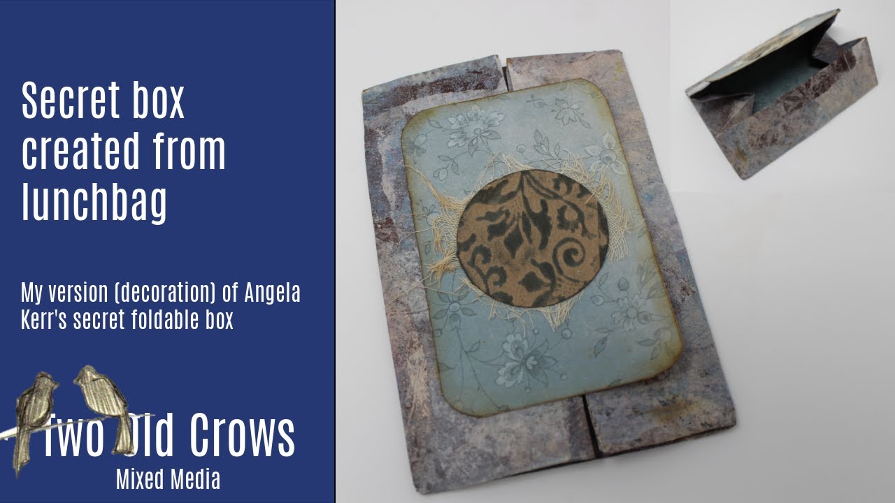 Secret Foldable Box created from a lunchbag | Version of Angela Kerr Secret Foldable Box