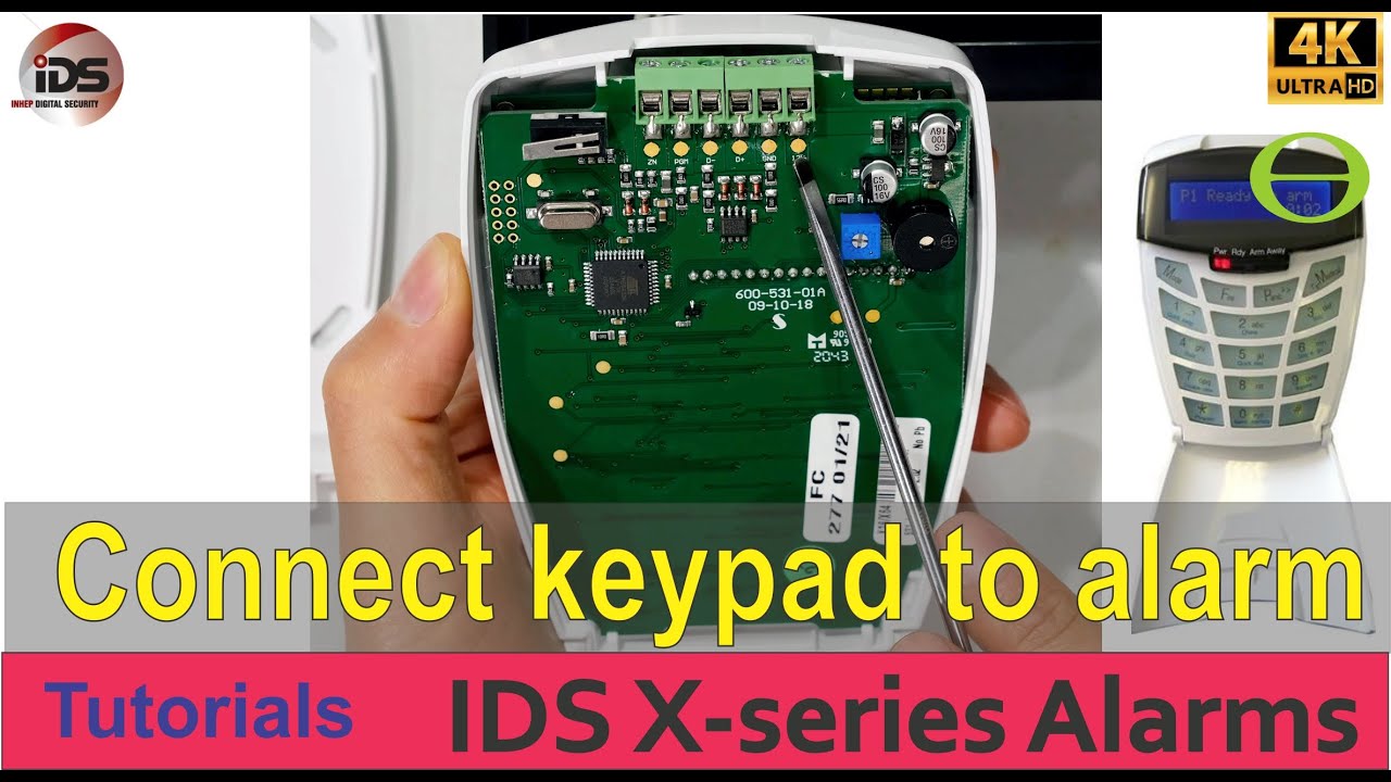 How to connect your curve keypad to you IDS x-series alarm panel.