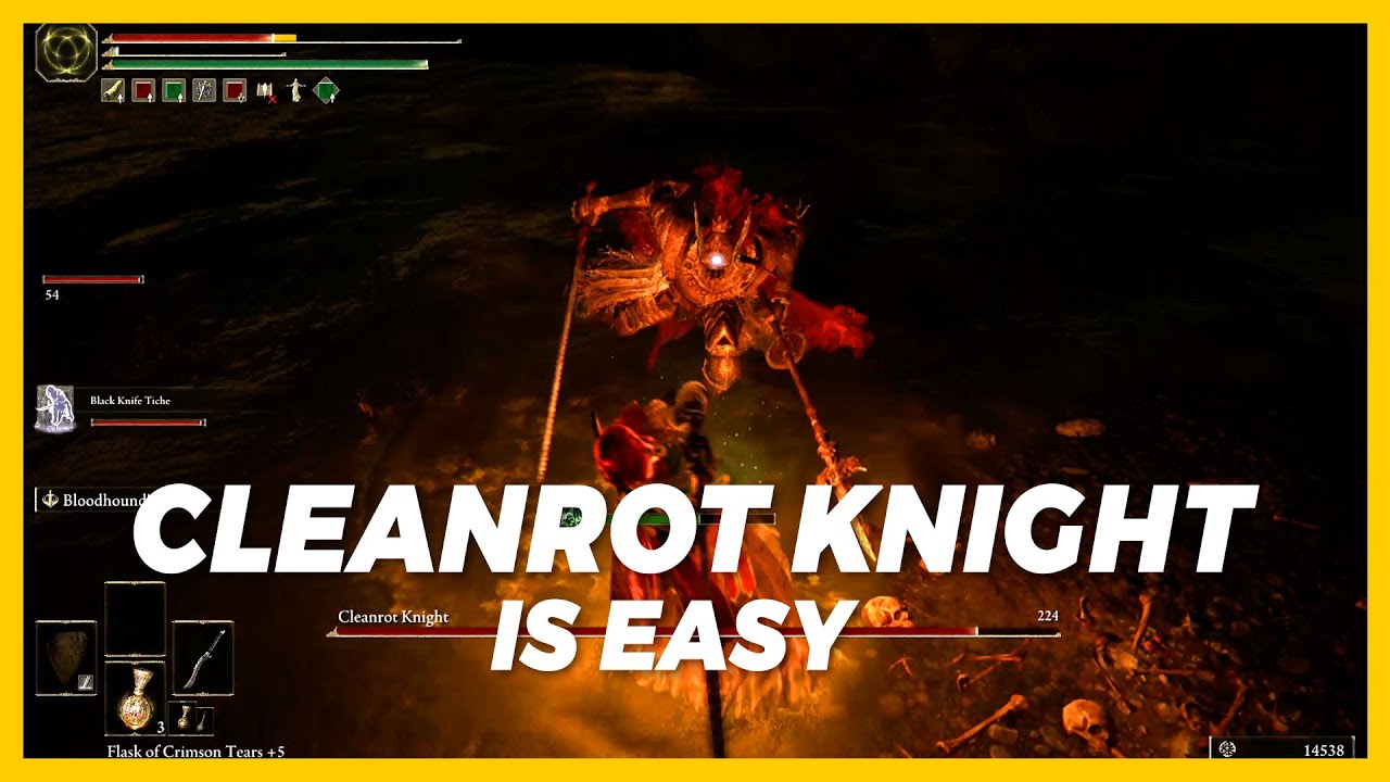 Cleanrot Knight is Easy | How to Beat Cleanrot Knight | Elden Ring Tutorial
