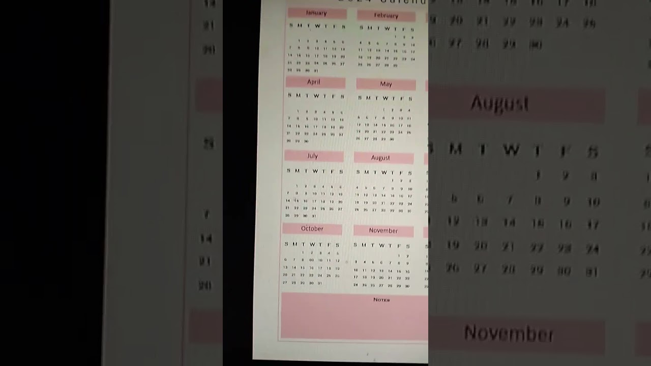 Calendar design sample in Adobe Illustrator #amazonkdp #kdp #notebookdesign #plannercommunity #pages