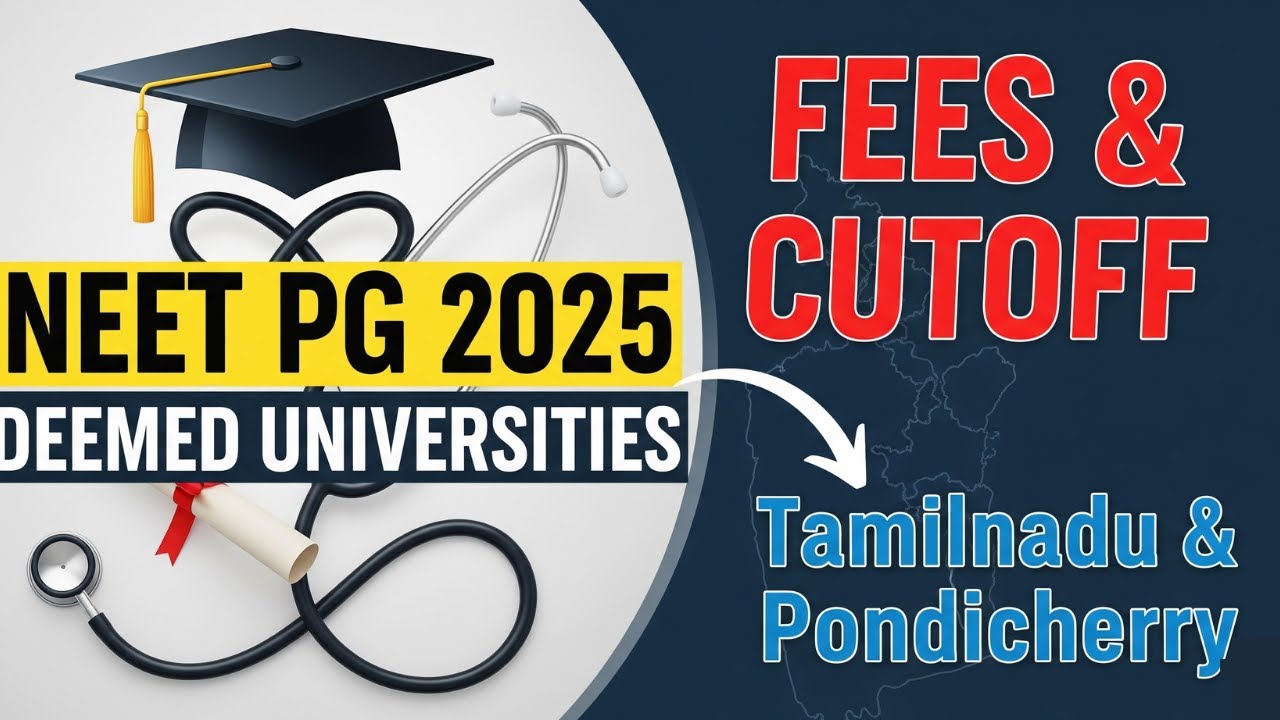 NEET PG 2025 Deemed Universities Fees & Expected Cutoff | Tamilnadu & Pondy #neetpg #neetpgfees
