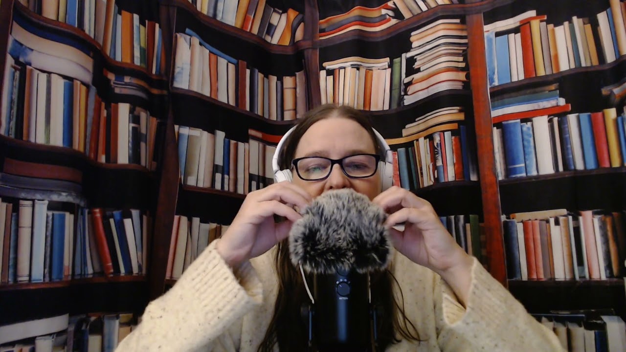 ASMR Fall & Spooky Themed Book Round-up (Whispered & Mic Massage)
