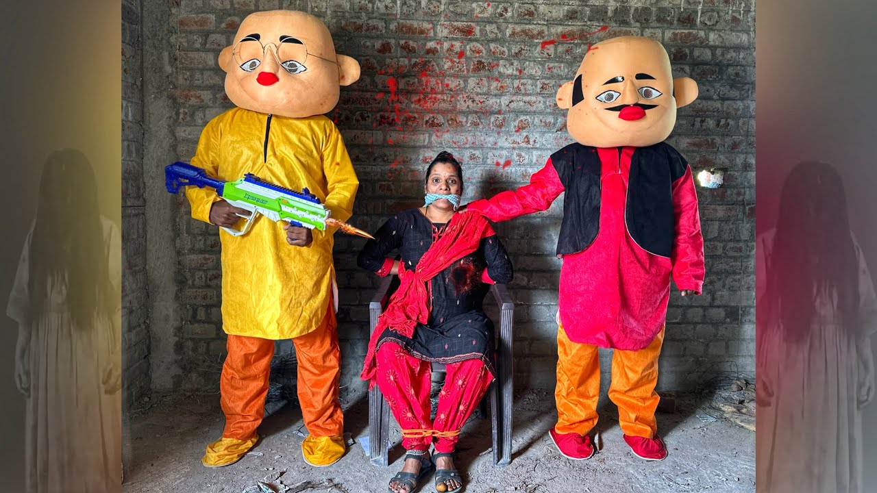 REAL MOTTU PATLU GHOST HOUSE PRANK TO MY MUMMY 👻✨- #prank #ghost #mottupatlu #viral #video
