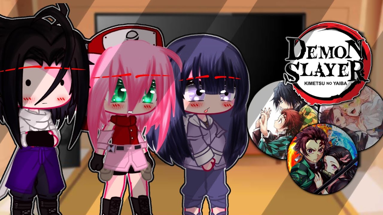 Sasuke,Sakura y Hinata reaccionan a Naruto es Tanjiro?,(manga spoiler),Ship's?(3/3) //🥀Mary UwU💫\\