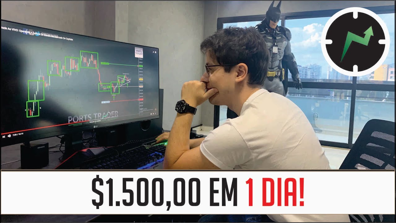 COMO GANHEI $ 1.500 DÓLARES EM APENAS 1 DIA COM DAY TRADE