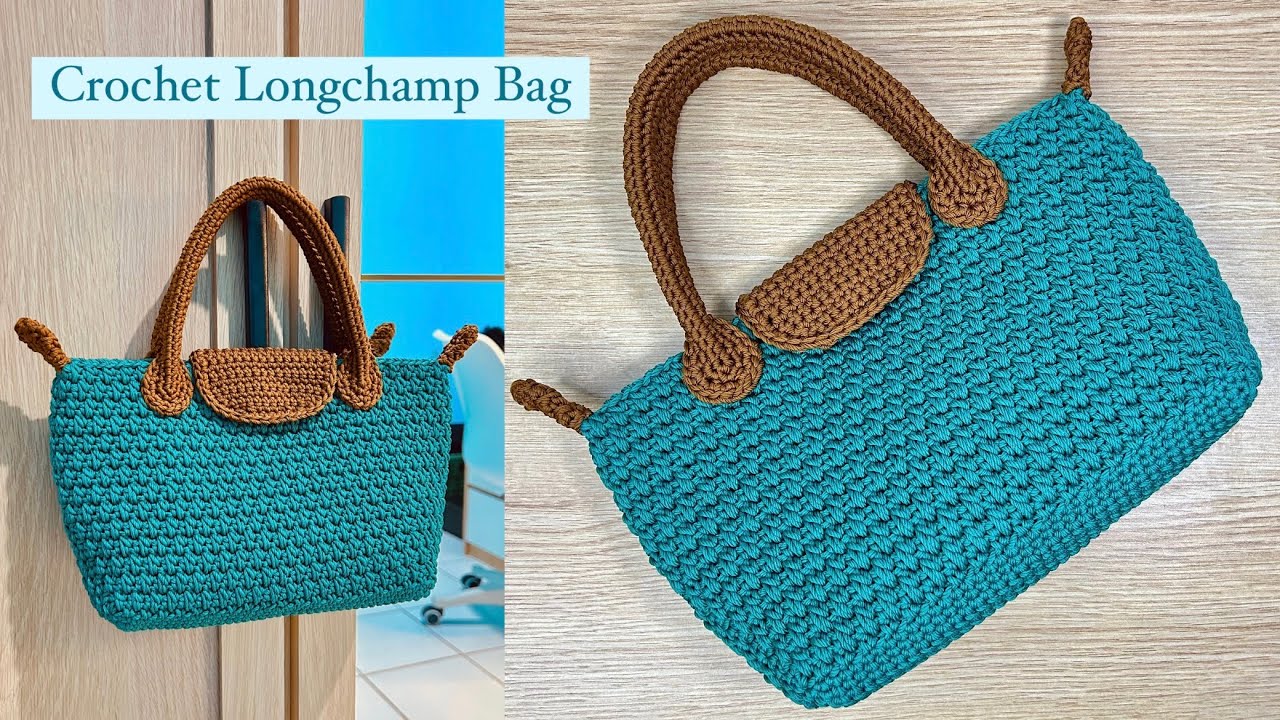 Crochet Longchamp Bag Easy Tutorial for Beginners