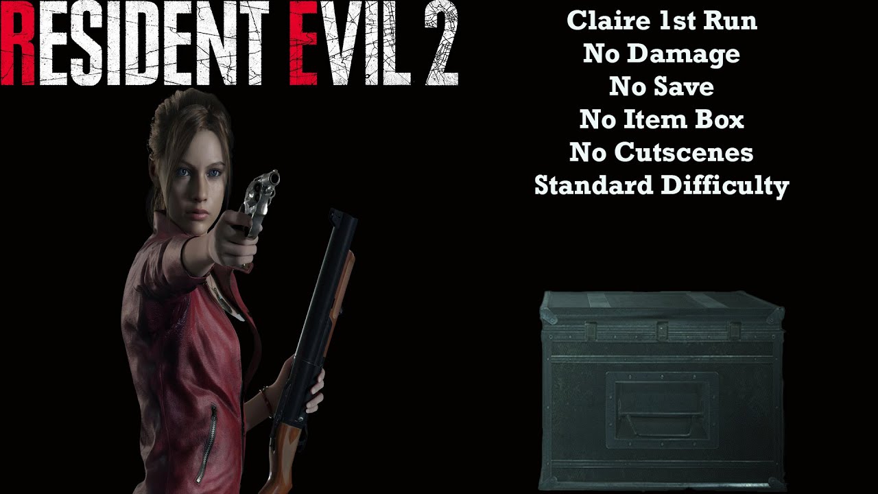 Resident Evil 2: Claire | 1st Run | No Damage | No Save | No Item Box | Standard Difficulty 
