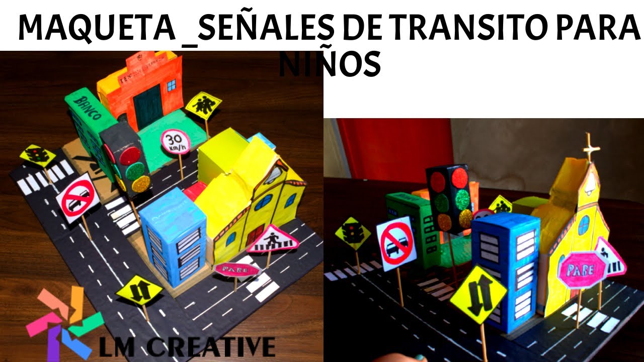 maqueta señales de transito fácil