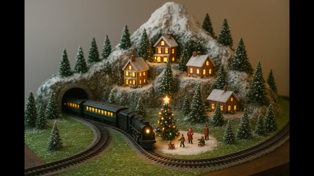 Making a Model Train Mountain Tunnel for Christmas Village (Part 1)
