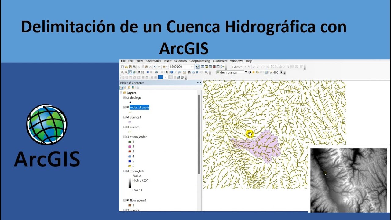 Delimitación de un Cuenca Hidrográfica con ArcGIS