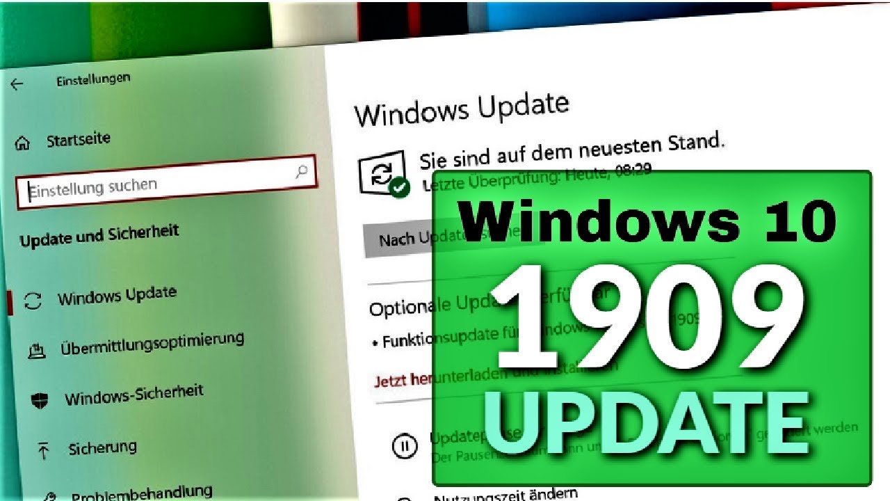 Windows 10 October 2019 Update 19H2 version 1909 Features