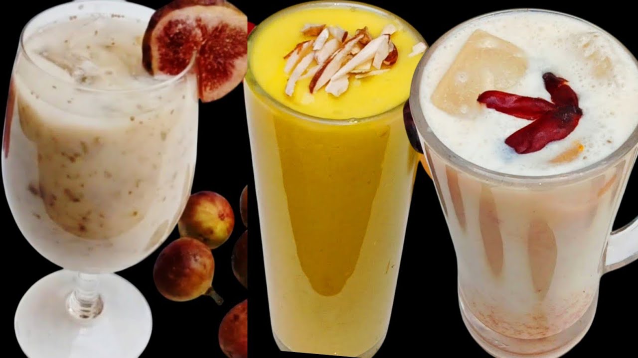 4 Healthy Ramzan Special Recipes|Ramzan Special Milk Shake Recipe|Summer special juice recipe|