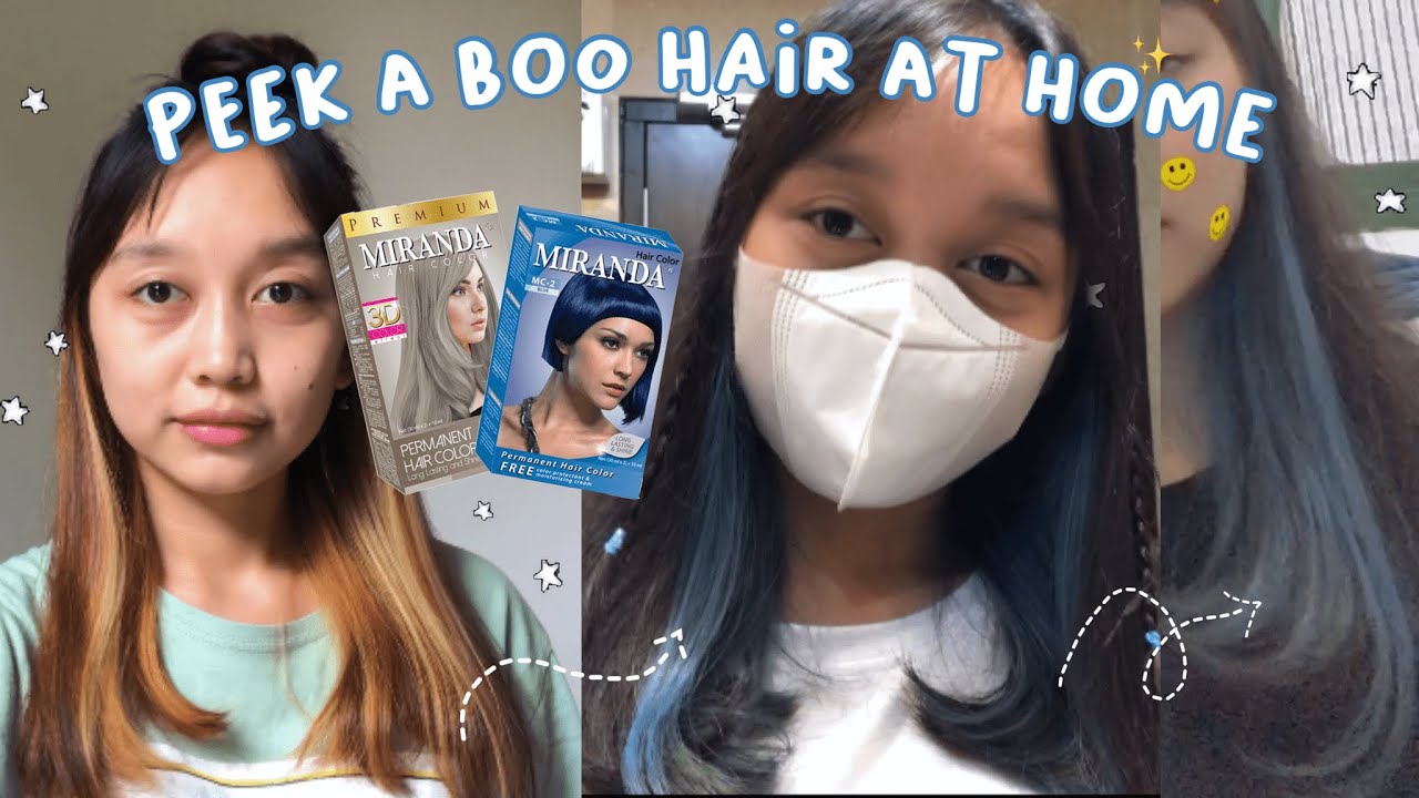 DYEING MY HAIR BLUE🦋 peek a boo - miranda+cultusia | INDONESIA
