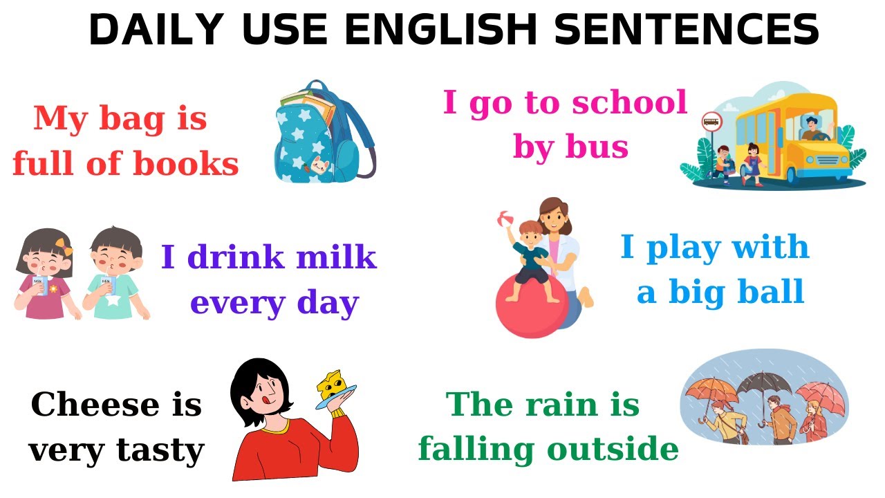 Speak English With Kids | Daily Use English Sentences | Nouns with Examples | #sentences #noun