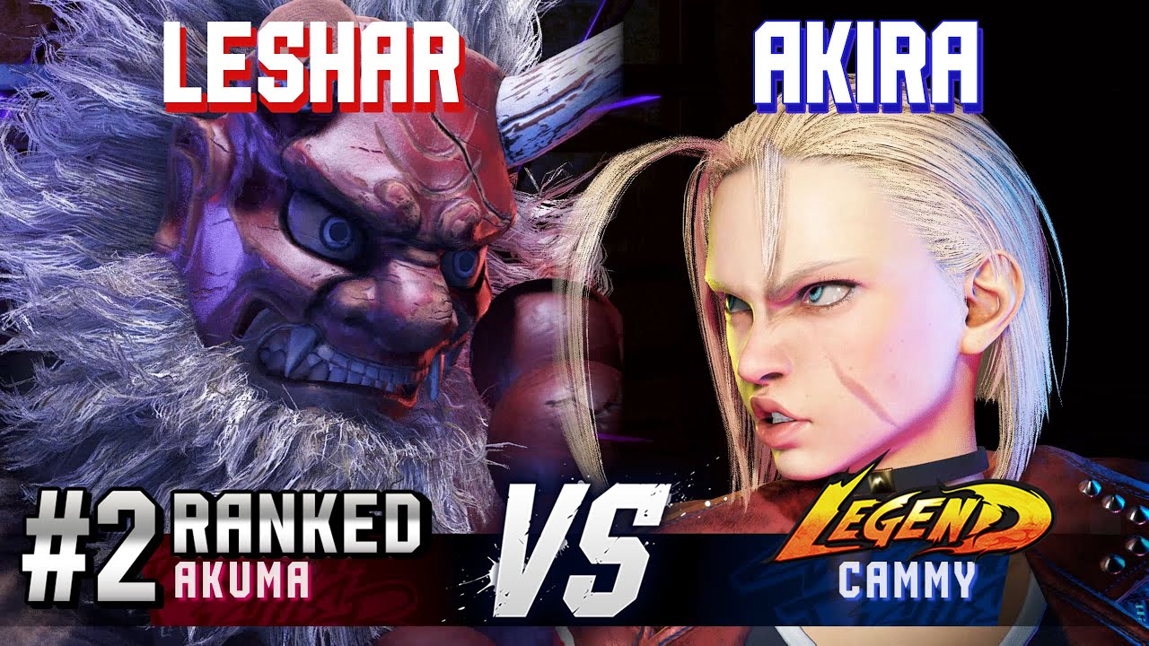 SF6 ▰ LESHAR (#2 Ranked Akuma) vs AKIRA (Cammy) ▰ High Level Gameplay