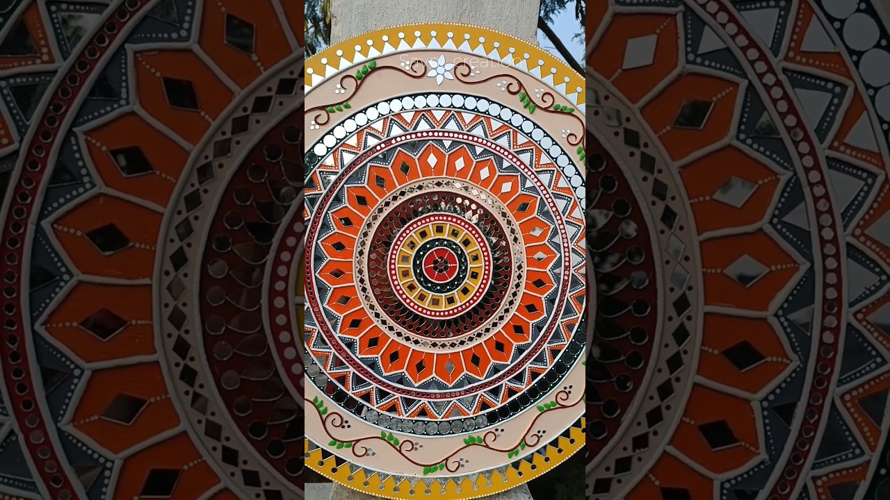 Kutch Gujarat traditional Lippan Art #lippanart #diwali #decoration #kutch #homedecor #shorts