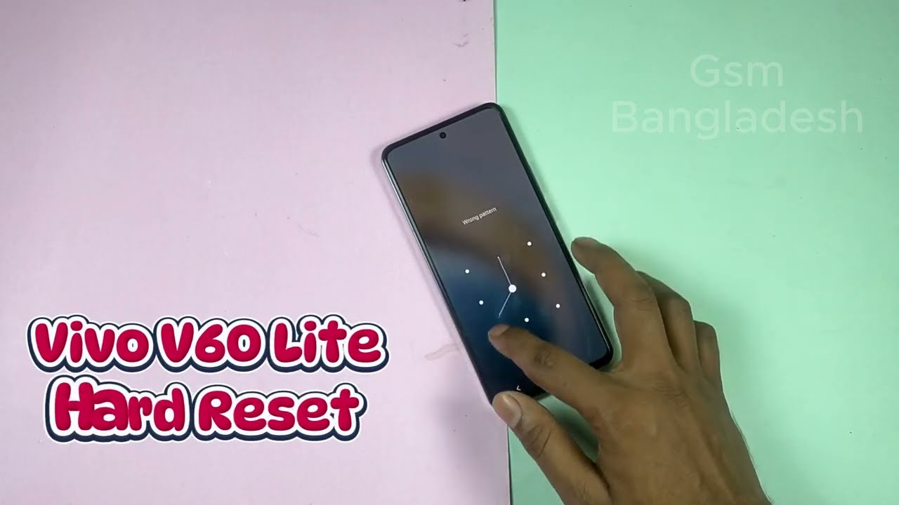 Hard Reset Vivo V60 Lite | Remove Pattern Lock, PIN, Password