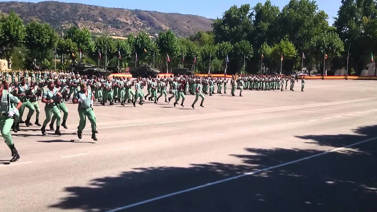 Formación legionaria. Paso ligero.
