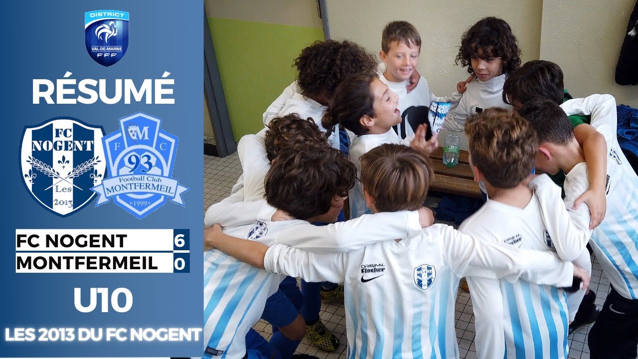 6-0 contre FC MONTFERMEIL avec un doublé d'Andrea / FC NOGENT U10