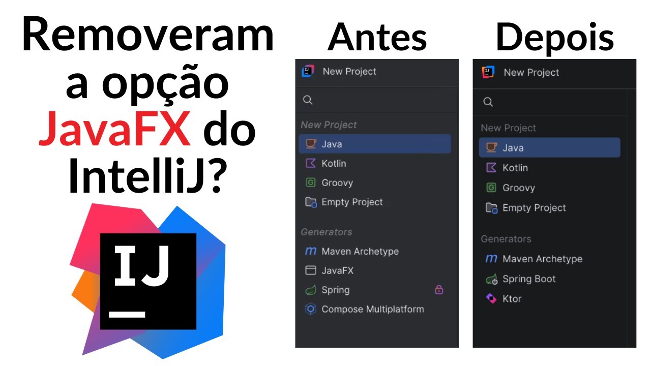 Removeram o suporte ao JavaFX no IntelliJ?