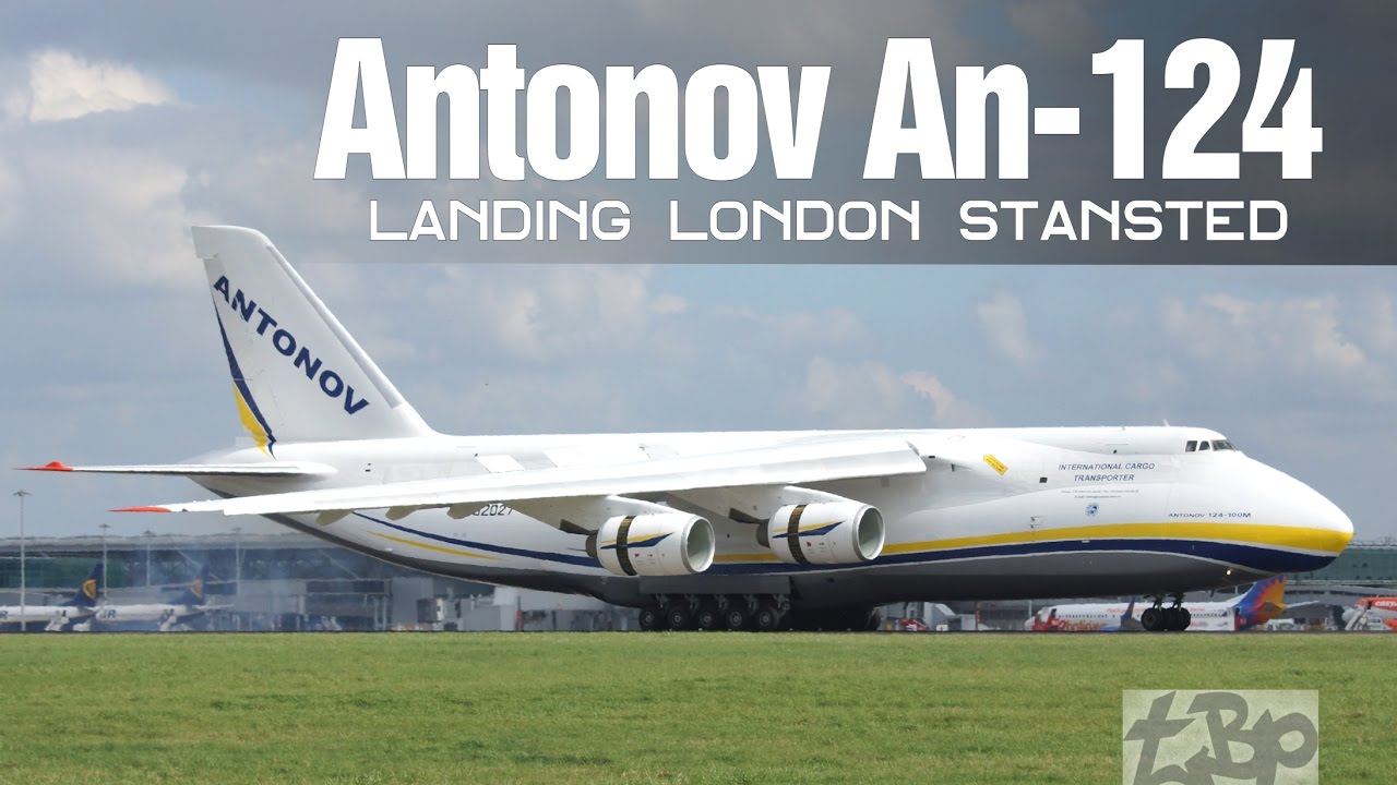 Ukraine Antonov AN-124 (An124) from Kyiv landing London Stansted Airport | UR-82027 |