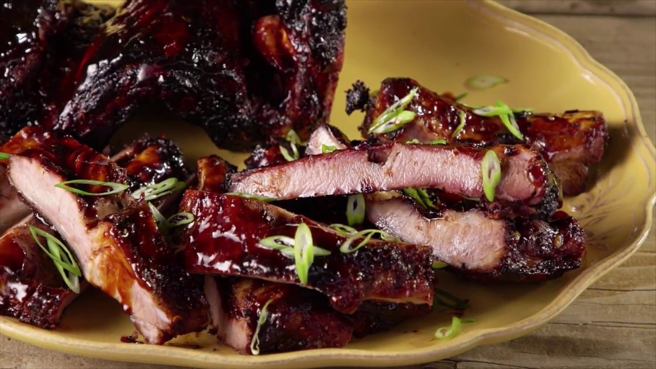 Steven Raichlen's Huli Huli Ribs on the Kalamazoo Grill